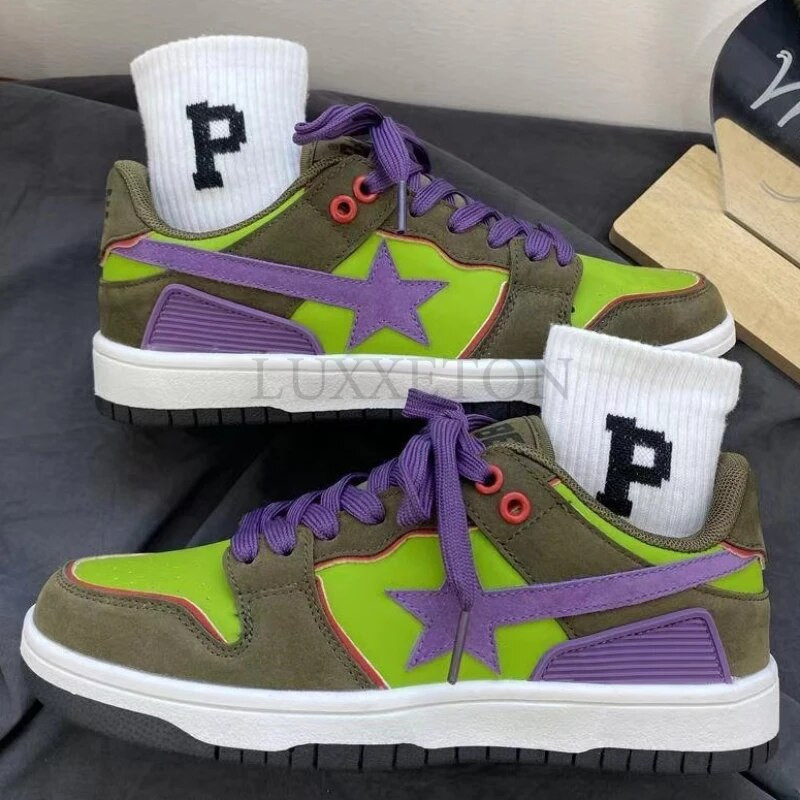 Pantofi femei Bărbați Tenisi clasici de modă Multicolor Retro Star Pantofi cu skateboard Cuplu Studenți Pantofi sport casual în aer liber