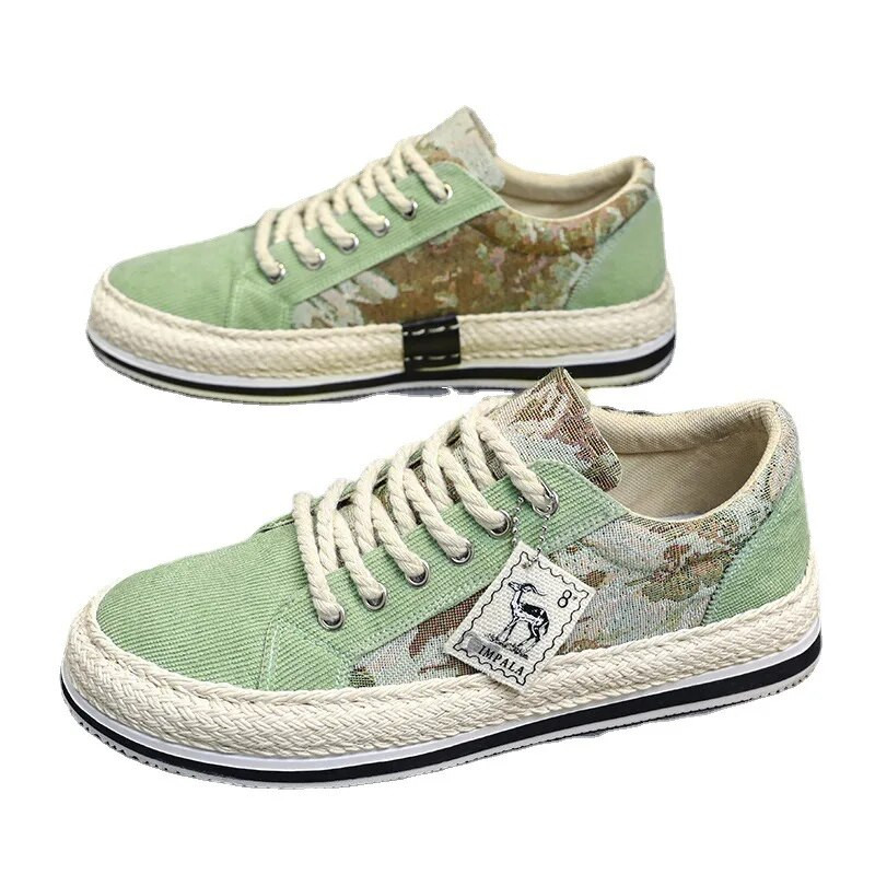 Pánske ležérne topánky, plátené topánky so šnurovaním, tenisky 2023, priedušné pánske ploché mokasíny, pánske vulkanizované topánky, trendy, pánske topánky