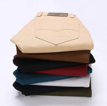 Ανοιξιάτικο φθινόπωρο 2022 Νέο καθημερινό παντελόνι ανδρικό βαμβακερό λεπτή εφαρμογή Chinos παντελόνι μόδας Ανδρικό επώνυμα ρούχα Plus μέγεθος 8 χρώμα