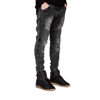 Мъжки тесни дънки Biker Jeans Strech Jeans For Men Y2101