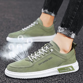Pantofi din pânză din mătase de gheață, pantofi ocazionali pentru bărbați, pantofi noi, respirabili, pentru mers, pantofi vulcanizați, pantofi pentru skateboard.