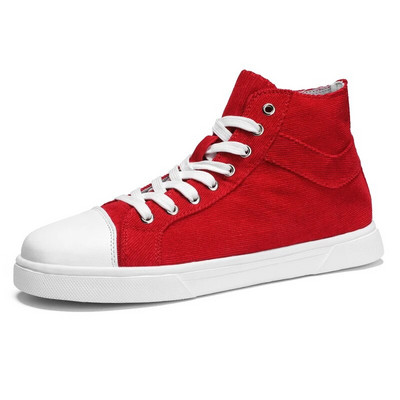 Ανδρικά παπούτσια καμβά καλοκαιρινά Classic High Top Ανδρικά Βουλκανιζέ Αθλητικά Άνετα Ανδρικά Μαύρα Flat Υποδήματα Μεγάλο Μέγεθος 39-46