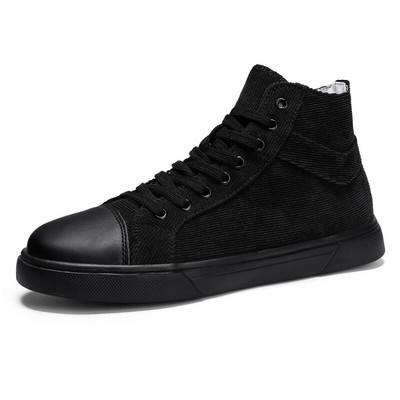 Ανδρικά παπούτσια καμβά καλοκαιρινά Classic High Top Ανδρικά Βουλκανιζέ Αθλητικά Άνετα Ανδρικά Μαύρα Flat Υποδήματα Μεγάλο Μέγεθος 39-46