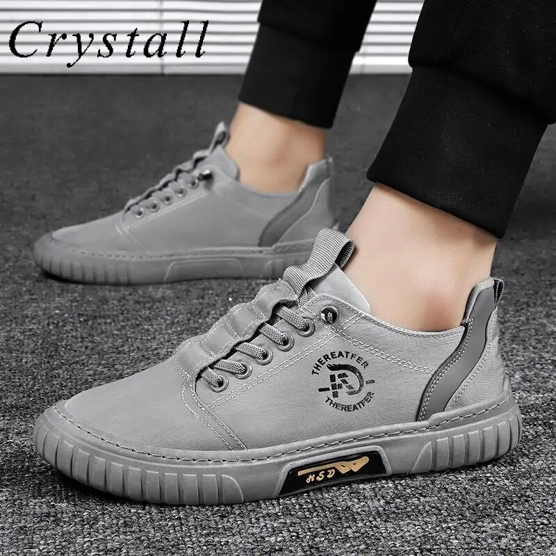 Încălțăminte casual pentru bărbați, pantofi de pânză, 2023, noi, respirabili, pantofi pentru bărbați, pantofi plat, pantofi vulcanizați pentru bărbați, Tendință