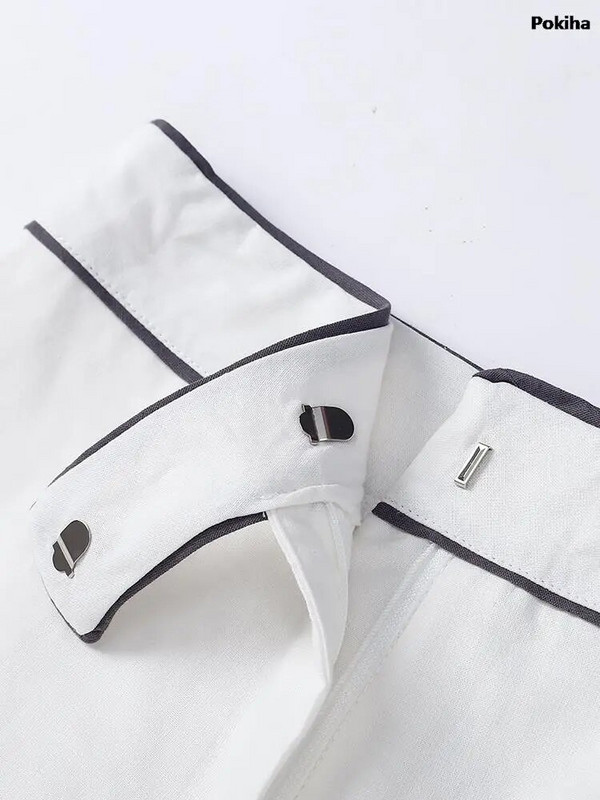 Elegantiški vasariniai lininiai dviejų dalių rinkiniai Moteriški madingi ilgomis rankovėmis laisvalaikio laisva palaidinė T Marškinėliai ir šortai Apranga Prašmatnus