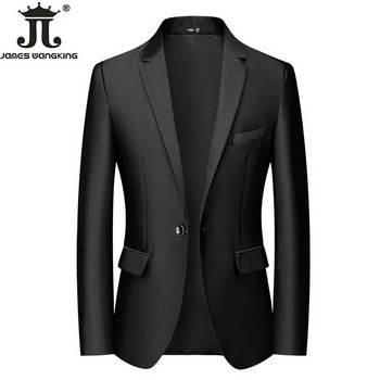 2024 Νέα μπουτίκ μόδας καρό ανδρικό casual επαγγελματικό κοστούμι γραφείου Γαμήλια κοστούμια για ανδρικό παλτό Saco Hombre Blazer Suits