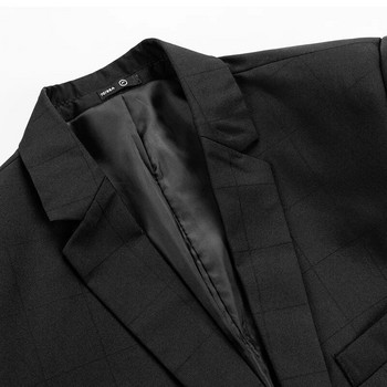 2024 Нов моден бутиков кариран мъжки ежедневен бизнес офис костюм Сако Сватбени костюми за мъже Saco Hombre Блейзър Костюми Палто