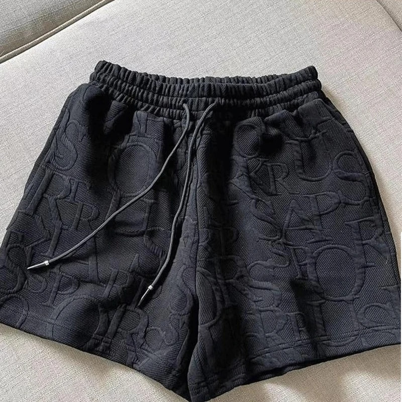 Seturi 2 piese Ținute pentru femei Moda de primăvară Jachetă scurtă și pantaloni scurți slăbit cu glugă tricotată Jacquard Îmbrăcăminte de designer de toamnă pentru femei