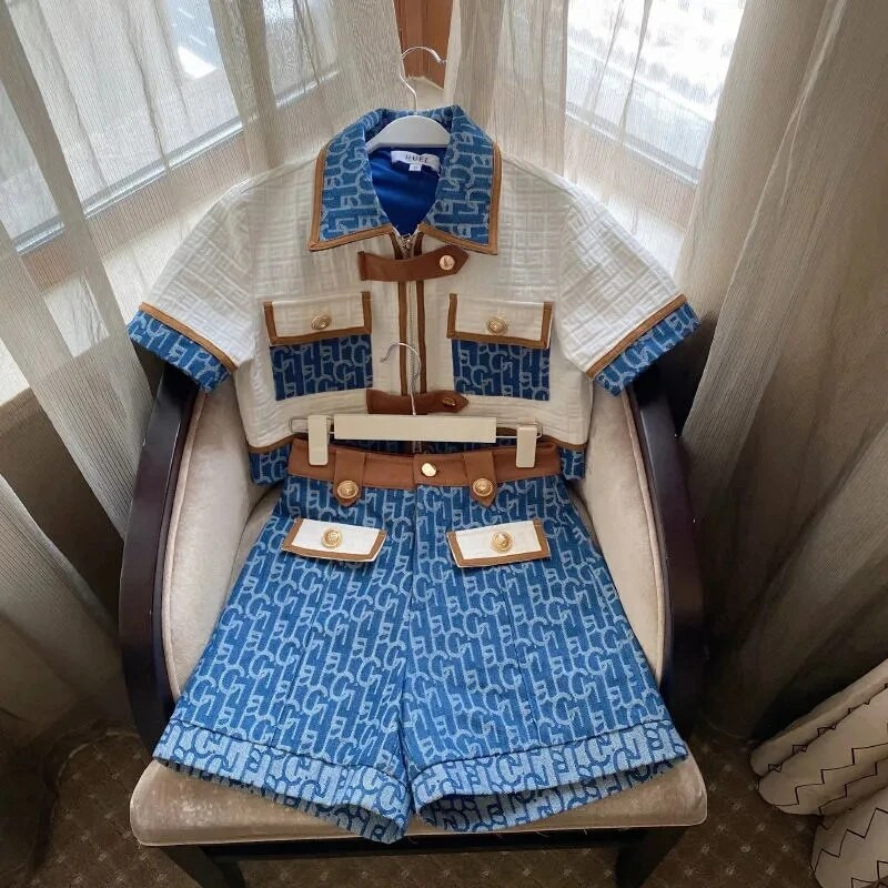 Costum scurt clasic, vintage, de înaltă calitate, pentru femei, 2023, vară, cu mânecă scurtă, cu fermoar, pantaloni scurți cu talie înaltă, set de două piese, îmbrăcăminte de stradă