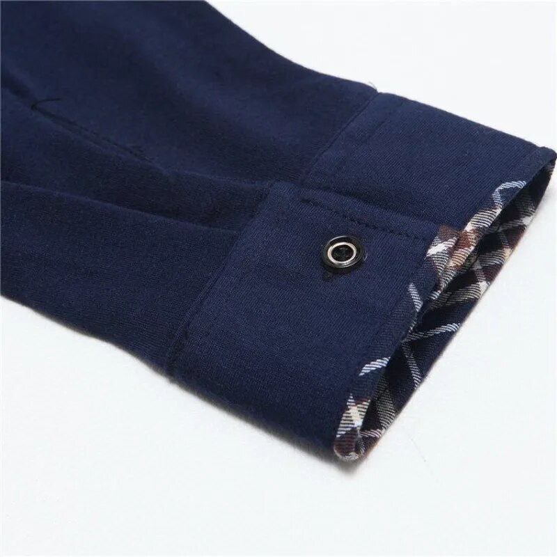 Pánske tričko s dlhým rukávom, jarné a jesenné, voľné, s klopou, bavlnené, s vreckami a gombíkmi, spájané, polo, pulóver, jednofarebné topy