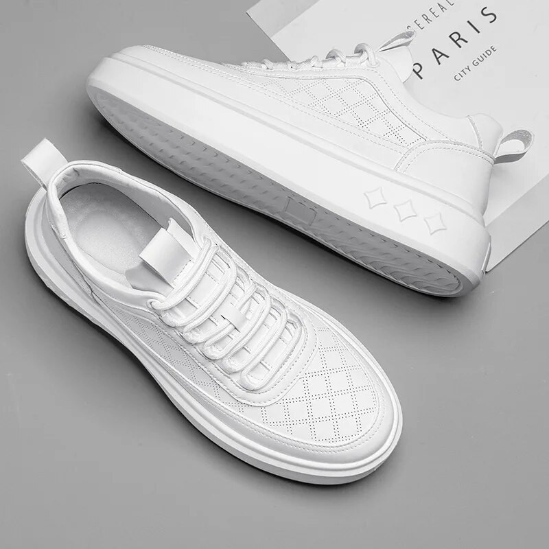 Pánske ležérne topánky Módne pánske protišmykové outdoorové športové topánky Priedušné bežecké tenisky Platforma biele topánky pre mužov