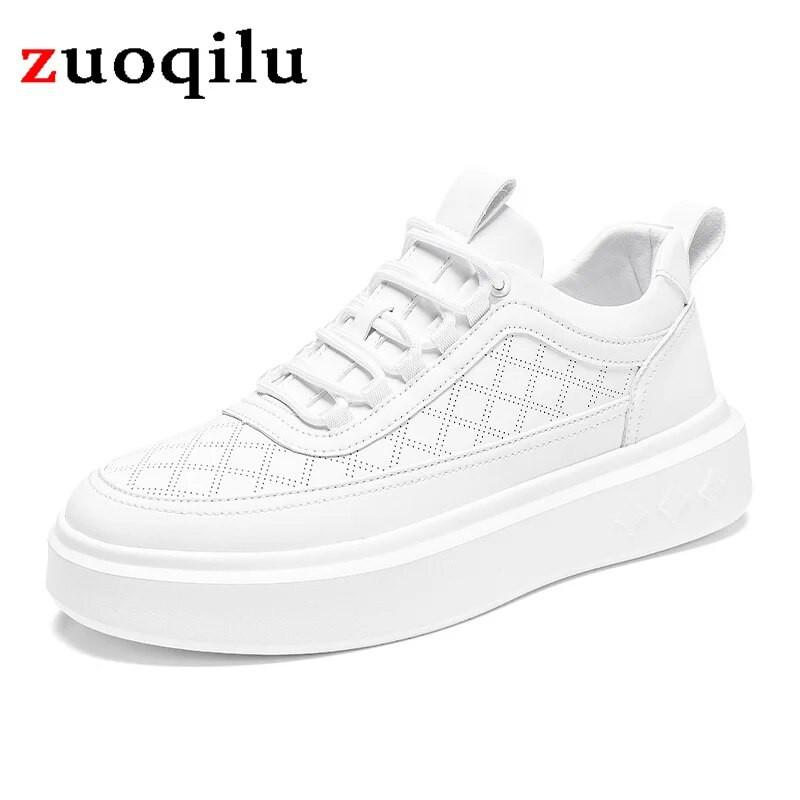 Pánske ležérne topánky Módne pánske protišmykové outdoorové športové topánky Priedušné bežecké tenisky Platforma biele topánky pre mužov