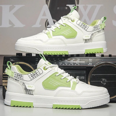 Pantofi casual pentru bărbați, piele PU de calitate, respirabil, confortabil, încălțăminte pentru exterior, primăvară, toamnă, Tenis Masculino, Zapatillas Hombre