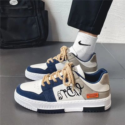 Pantofi casual pentru bărbați, piele PU de calitate, respirabil, confortabil, încălțăminte pentru exterior, primăvară, toamnă, Tenis Masculino, Zapatillas Hombre