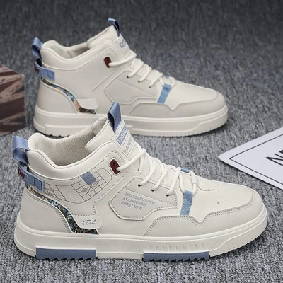 Pantofi casual pentru bărbați, piele PU de calitate, respirabil, confortabil, încălțăminte pentru exterior, primăvară, toamnă, Tenis Masculino, Zapatillas Hombre