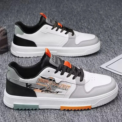 Pantofi casual pentru bărbați, piele PU de calitate, respirabil, confortabil, încălțăminte pentru exterior, primăvară, toamnă, Tenis Masculino, Zapatillas Hombre