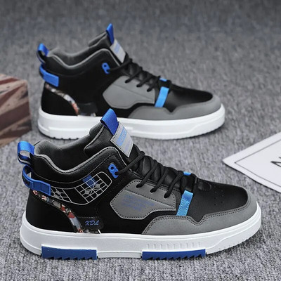 Pantofi casual pentru bărbați, piele PU de calitate, respirabil, confortabil, încălțăminte pentru exterior, primăvară, toamnă, Tenis Masculino, Zapatillas Hombre