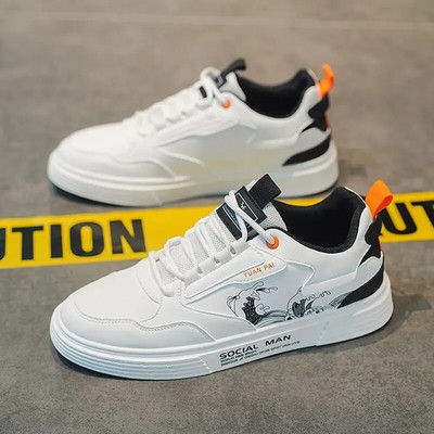 Pantofi casual pentru bărbați, piele PU de calitate, respirabil, confortabil, încălțăminte pentru exterior, primăvară, toamnă, Tenis Masculino, Zapatillas Hombre