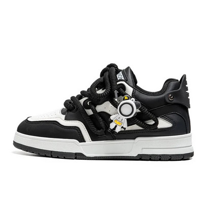 Pantofi de skateboarding pentru bărbați, pantofi retro pentru bărbați, cu platformă, pantofi vulcanizați confortabili, respirabili, pantofi casual cu fund gros