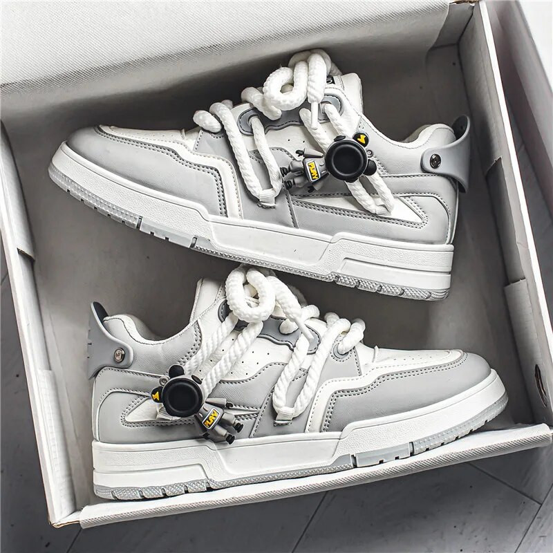 Pantofi de skateboarding pentru bărbați, pantofi retro pentru bărbați, cu platformă, pantofi vulcanizați confortabili, respirabili, pantofi casual cu fund gros