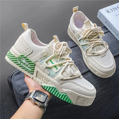 Pánske skateboardové topánky, plátené topánky s hrubým podpätkom na platforme, pohodlné priedušné vulkanizované topánky, ležérne tenisky, študentské topánky