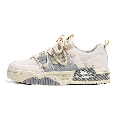 Pánske skateboardové topánky, plátené topánky s hrubým podpätkom na platforme, pohodlné priedušné vulkanizované topánky, ležérne tenisky, študentské topánky