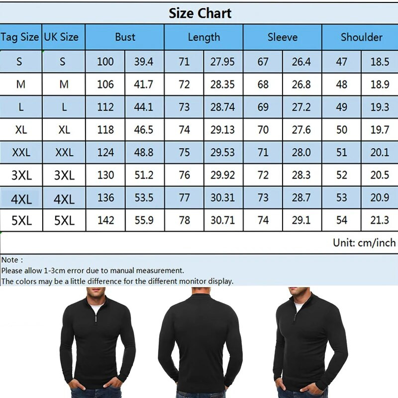 Pulover pentru bărbați, cu decolteu în V, cu mânecă lungă, cu fermoar