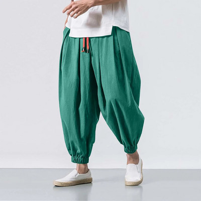 Pantaloni largi ocazional de modă Pantaloni elastici pentru bărbați Culoare picioare Pantaloni uni pentru bărbați Cadou șosete Pantaloni de antrenament pentru bărbați