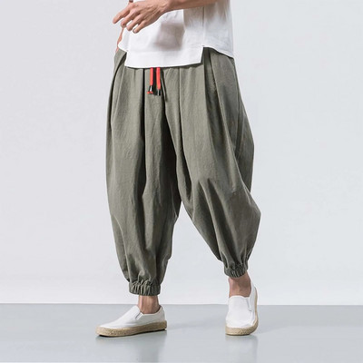 Pantaloni largi ocazional de modă Pantaloni elastici pentru bărbați Culoare picioare Pantaloni uni pentru bărbați Cadou șosete Pantaloni de antrenament pentru bărbați