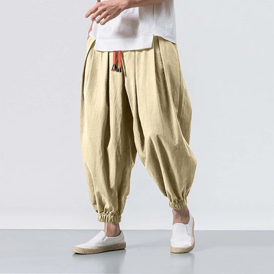 Pantaloni largi ocazional de modă Pantaloni elastici pentru bărbați Culoare picioare Pantaloni uni pentru bărbați Cadou șosete Pantaloni de antrenament pentru bărbați