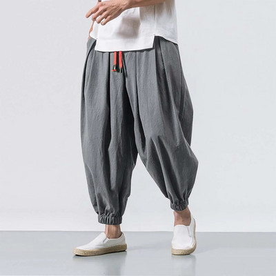 Pantaloni largi ocazional de modă Pantaloni elastici pentru bărbați Culoare picioare Pantaloni uni pentru bărbați Cadou șosete Pantaloni de antrenament pentru bărbați