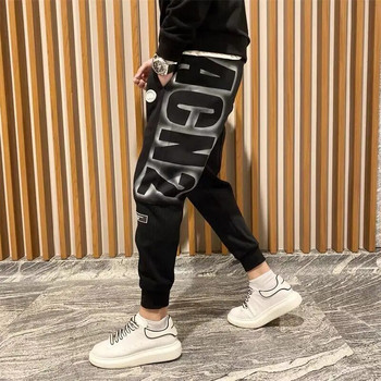 Ανδρικό αθλητικό παντελόνι Harem Δωρεάν αποστολή Sport Elastic Goth Παντελόνι Y2k Κορεάτικο στυλ Κομψό πλατύ ανδρικό παντελόνι φούτερ XL
