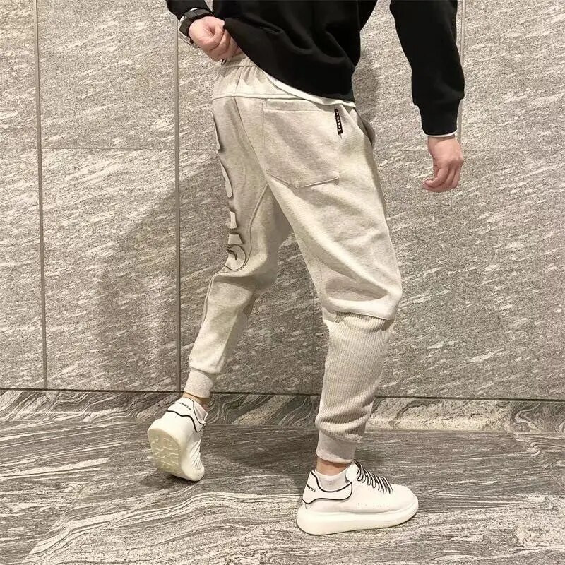 Pantaloni de trening Harem pentru bărbați, cu livrare gratuită, pantaloni sport elastici, gotici, Y2k, stil coreean, pantaloni de trening pentru bărbați, eleganti, de vară, XL