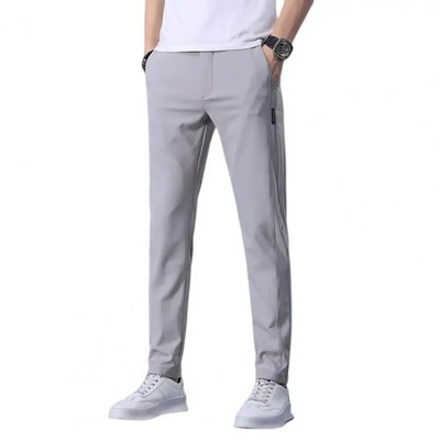 Pantaloni de golf pentru bărbați de vară, mătase de gheață, pantaloni casual ultra-subțiri, cu uscare rapidă, pentru alergare, îmbrăcăminte de golf, pantaloni de trening