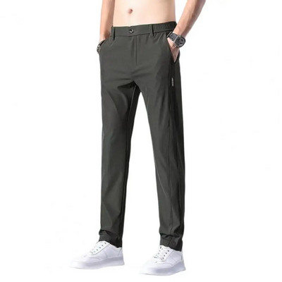 Pantaloni de golf pentru bărbați de vară, mătase de gheață, pantaloni casual ultra-subțiri, cu uscare rapidă, pentru alergare, îmbrăcăminte de golf, pantaloni de trening