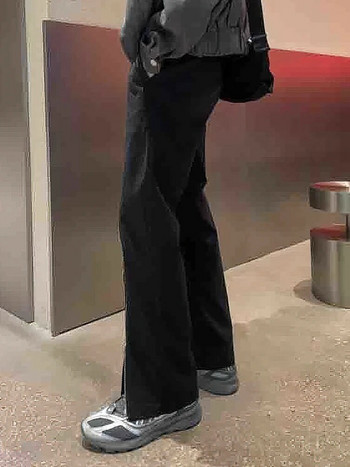 Сплит Streetwear Костюм Панталони Мъжки дизайнерски цип Ежедневни прави дълги панталони Корейски Популярни 2023 г. Ново