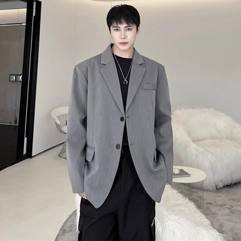 LUZHEN 2024 Trendy Niche Design Εξώπλατο κομψό παλτό High Street Loose Blazer Ανδρικό παλτό ώμου Μόδα Casual Jacket Fca3d7