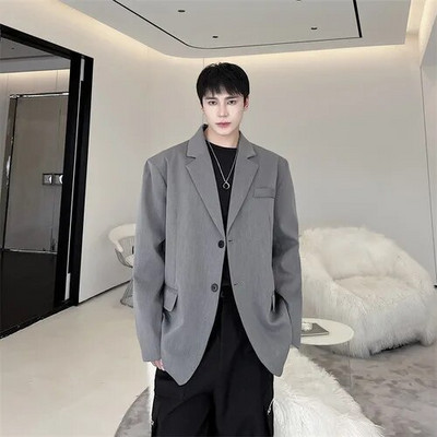 LUZHEN 2024, design de nișă la modă, fără spate, elegantă, elegantă, de stradă, largi, haină pentru bărbați, pentru umeri, jachetă ocazională Fca3d7