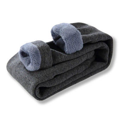 Pantaloni pentru fete dulci Copii Băieți Pantaloni groși și caldi Iarna Copii Casual Pantaloni caldi de culoare solidă Leggings pentru fete Gri Roz Vin