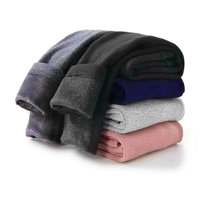 Pantaloni pentru fete dulci Copii Băieți Pantaloni groși și caldi Iarna Copii Casual Pantaloni caldi de culoare solidă Leggings pentru fete Gri Roz Vin