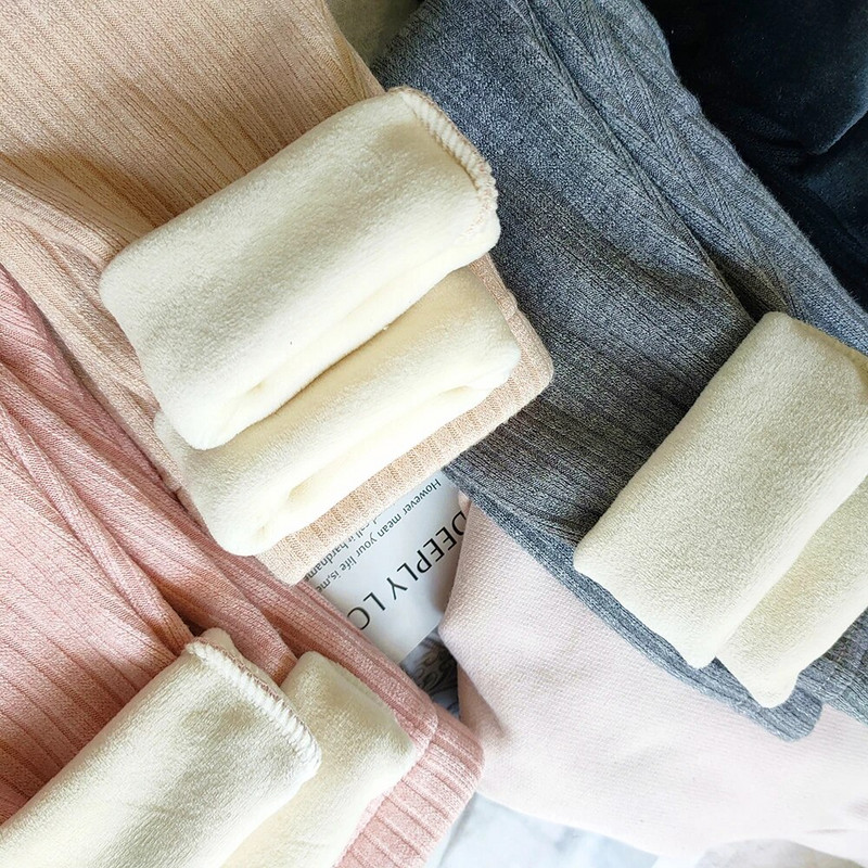 Îmbrăcăminte pentru copii Îngroșați pantaloni caldi de cașmir pentru fete toamnă iarnă coreeană pentru copii plus pantaloni de catifea pentru fete legging