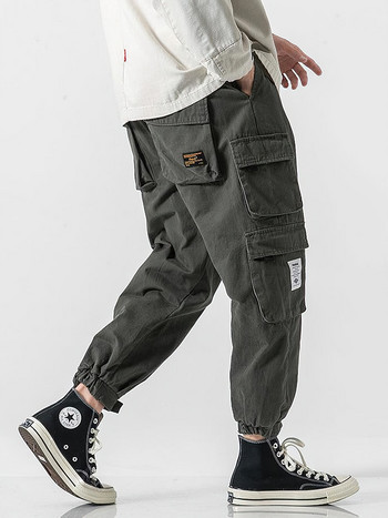 Κορεατικά Streetwear Cargo Παντελόνια Ανδρικά Joggers Loose Casual Sport Παντελόνια μέχρι τον αστράγαλο Μόδα Φούτερ Αντρικό Μπάσκετ 2023 Νέο