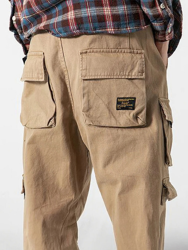 Pánske tepláky, voľné, ležérne, športové, po členky, módne, s kapucňou, basketbalové, 2023