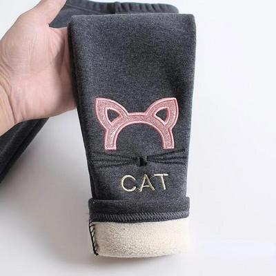 Copii Fete Leggings de iarnă 2023 Copii Plus Pantaloni caldi din catifea Pantaloni groși din lână de miel Pantaloni creion de culoare uni pentru bebeluși