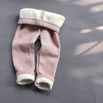 Клинове за момичета Нови есенни зимни кашмирени топли панталони Детски ежедневни еластични тесни панталони Удебелени панталони от полар