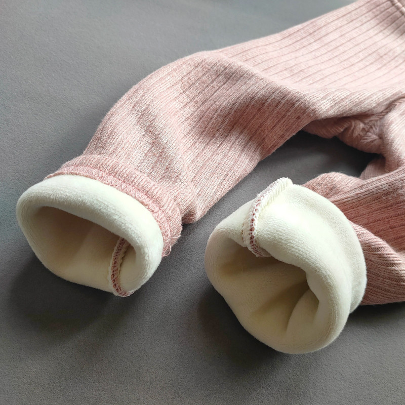 Клинове за момичета Нови есенни зимни кашмирени топли панталони Детски ежедневни еластични тесни панталони Удебелени панталони от полар