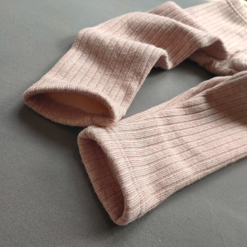 Клинове за момичета Нови есенни зимни кашмирени топли панталони Детски ежедневни еластични тесни панталони Удебелени панталони от полар