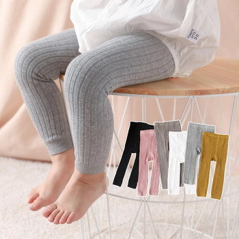 Пролет Есен Бебешки панталони Клинове за новородени момичета Памучни панталони в цвят Soild Детски Детски клинове 0-6 години