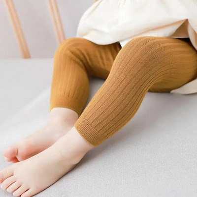 Pantaloni pentru bebeluși de primăvară, toamnă, nou-născuți, pentru fete, pantaloni din bumbac, de culoarea solului, pentru copii, 0-6 ani