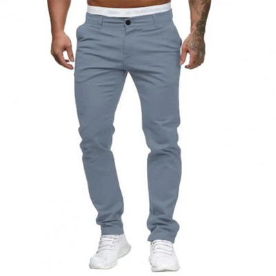 Pantaloni noi pentru bărbați, skinny stretch, pantaloni tip creion, slim Fit, ocazional pentru bărbați, pantaloni de afaceri, talie mijlocie, 2XL Мужские брюки